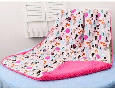 Baby thick double-layer coral fleece blanket