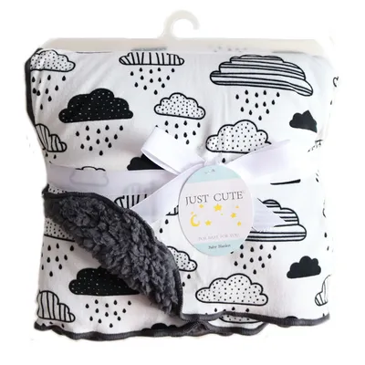 Baby thick double-layer coral fleece blanket