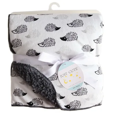 Baby thick double-layer coral fleece blanket