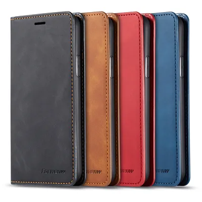 Magnetic Flip Retro Card Wallet Mobile Phone Holster