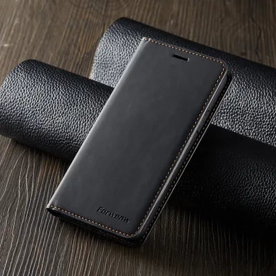 Magnetic Flip Retro Card Wallet Mobile Phone Holster