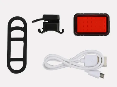 ماشفالي بمستشعر شحن USB ذكي للفرامل ودراجة ركوب الدراجة الخلفية وضوء تحذير الدراجة الجبلية وضوء تحذير COB