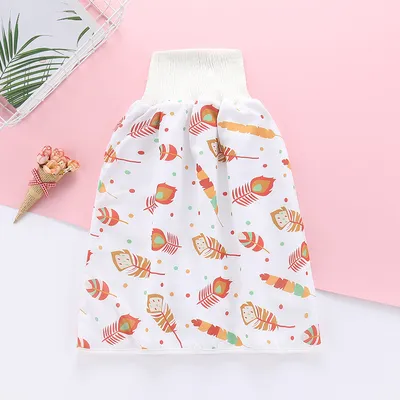 Baby Diaper Skirt Double Layer 2 In 1 Soft Washable Cloth Diaper Skirt