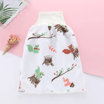 Baby Diaper Skirt Double Layer 2 In 1 Soft Washable Cloth Diaper Skirt
