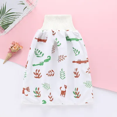 Baby Diaper Skirt Double Layer 2 In 1 Soft Washable Cloth Diaper Skirt