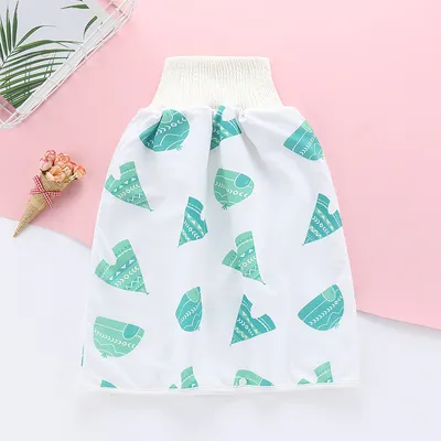 Baby Diaper Skirt Double Layer 2 In 1 Soft Washable Cloth Diaper Skirt