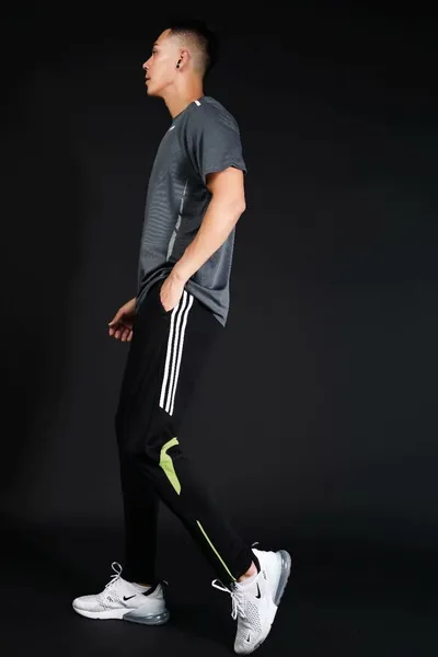 Sports Men's Trousers Outdoor Woven Zipper Loose Large Size