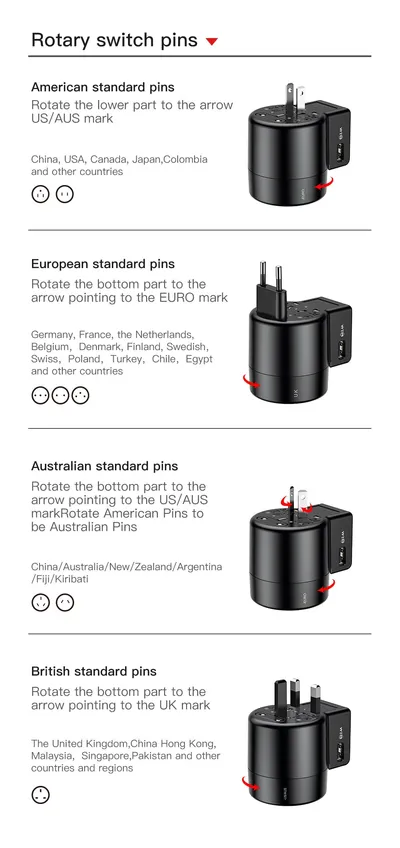 Power adapter for charger