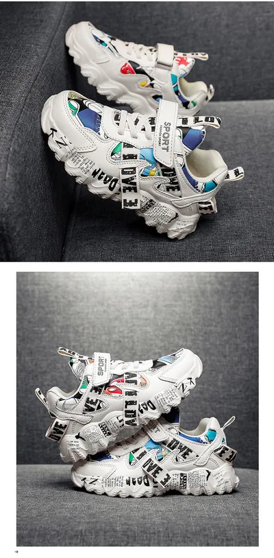 Children's Sports Shoes, Girls, Korean Style, Big Kids, Boys' Casual Shoes