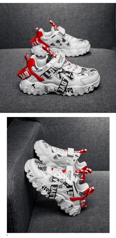 Children's Sports Shoes, Girls, Korean Style, Big Kids, Boys' Casual Shoes