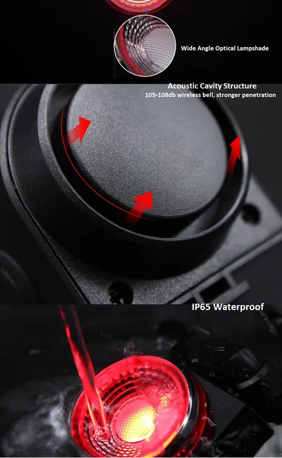 USB charging led warning tail light