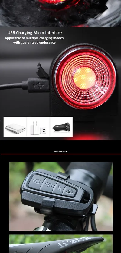 USB charging led warning tail light