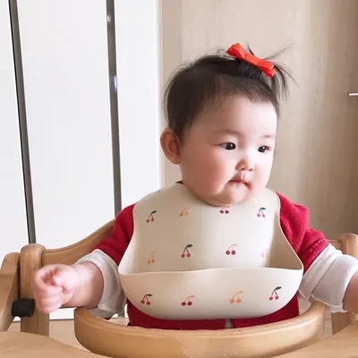 Baby Eating Bibs, Baby Waterproof Silicone Bibs, Feeding Rice Pockets