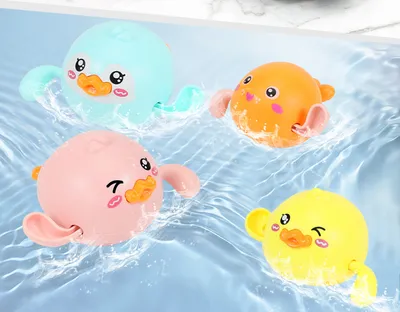 Baby Playing In Water Bath Toys