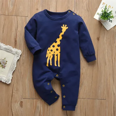 Baby Long-sleeved Romper Jumpsuit Spring And Autumn Baby Clothes