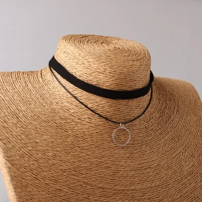Multilayer Triangle Geometric Pendant Choker
