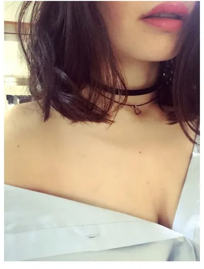 Multilayer Triangle Geometric Pendant Choker