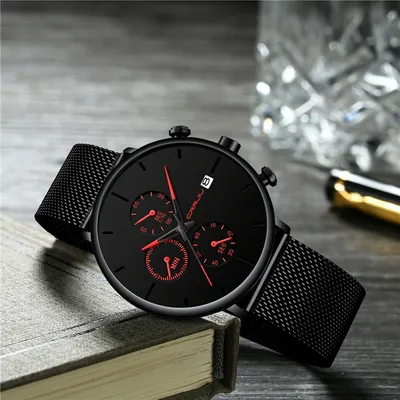 Waterproof quartz watch men