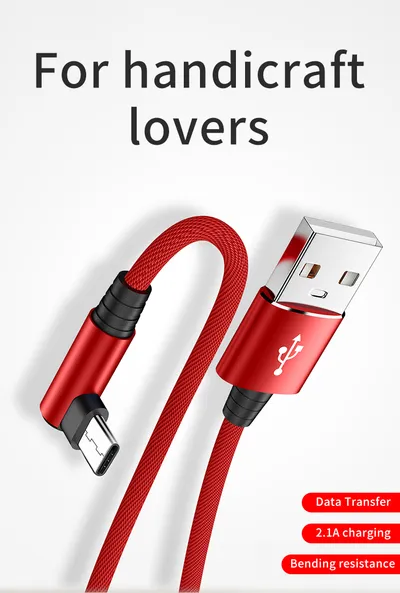 Mobile Phone Elbow Fast Charging Data Cable