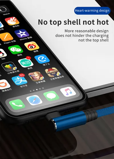 Mobile Phone Elbow Fast Charging Data Cable