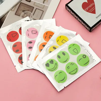 Summer Smile Mosquito Sticker Cartoon Mosquito Repellent Mosquito Repellent Mosquito Sticker 6 Pieces Of Random Color