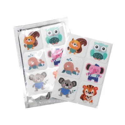 Summer Smile Mosquito Sticker Cartoon Mosquito Repellent Mosquito Repellent Mosquito Sticker 6 Pieces Of Random Color