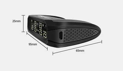 Solar External Tire Pressure Monitor 6 Tire RV Trucks