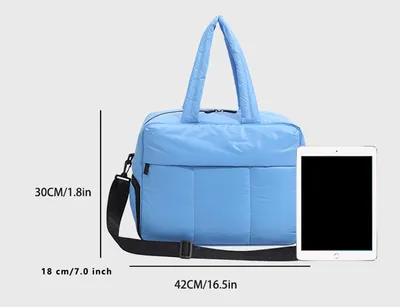 Down Handbags Winter Travel Duffle Bag With Shoes Compartment Portable Sports Yoga Gym Fitness Shoulder Bags For Weekender Overnight Tote Women