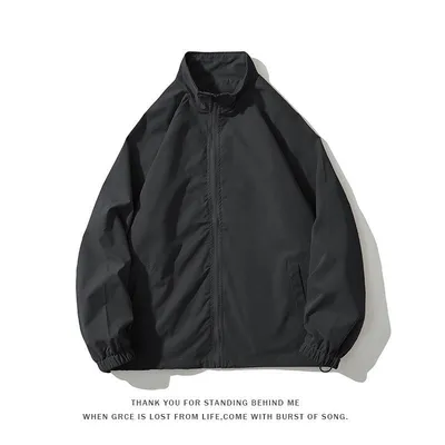 Loose Baseball Uniform Stand-up Collar Jacket