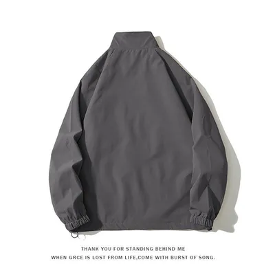 Loose Baseball Uniform Stand-up Collar Jacket