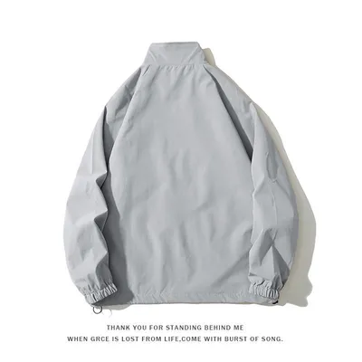 Loose Baseball Uniform Stand-up Collar Jacket