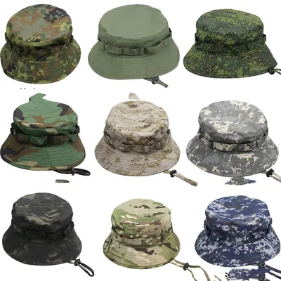 Outdoor Mountaineering Tactics Camouflage Cloth Round Hat