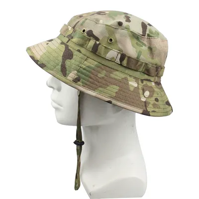 Outdoor Mountaineering Tactics Camouflage Cloth Round Hat