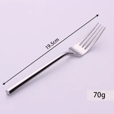 Stainless Steel Knife Fork And Spoon Set Hexagonal Forging