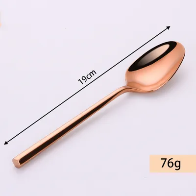Stainless Steel Knife Fork And Spoon Set Hexagonal Forging