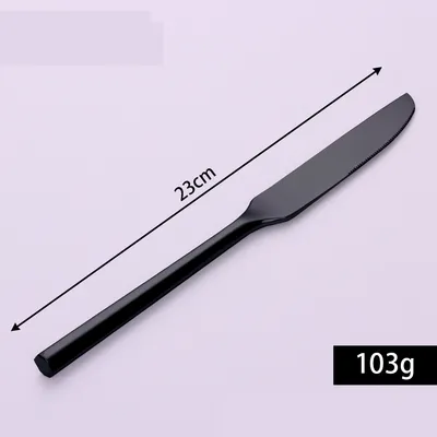 Stainless Steel Knife Fork And Spoon Set Hexagonal Forging