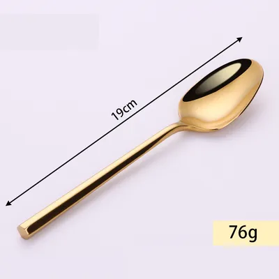 Stainless Steel Knife Fork And Spoon Set Hexagonal Forging