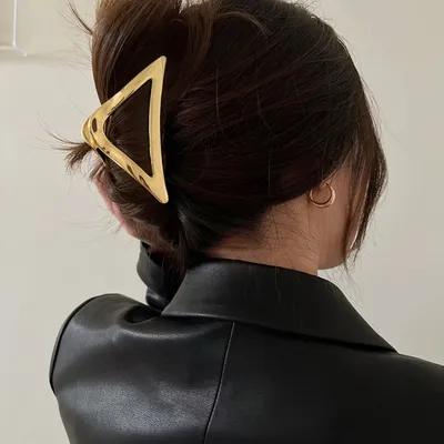 Women's Fashion Triangle Metal Barrettes