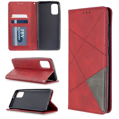 Phone Case Prismatic Magnetic Protective Leather Case