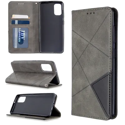 Phone Case Prismatic Magnetic Protective Leather Case