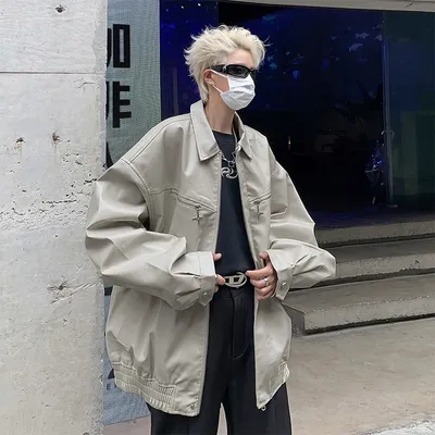 Design Metal Zipper Bomber Jacket