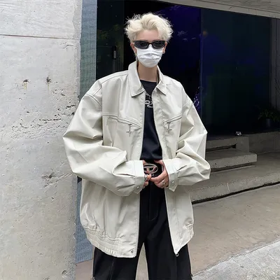 Design Metal Zipper Bomber Jacket