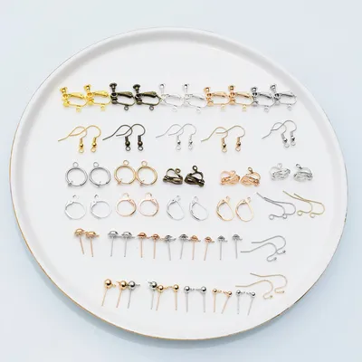 DIY Earrings Accessories Anti-allergic Copper Plated Ear Hooks
