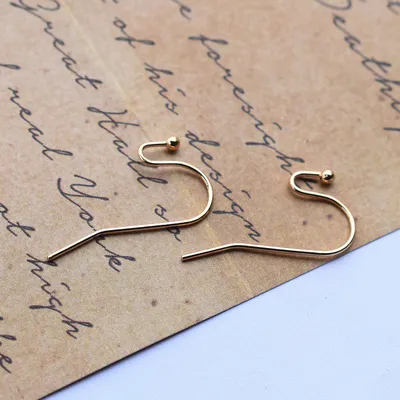 DIY Earrings Accessories Anti-allergic Copper Plated Ear Hooks