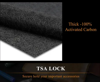 Activated carbon deodorant clutch