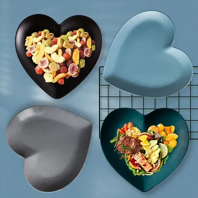 Microwave Oven Love Plate Household Desserts Dish