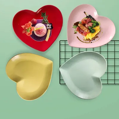 Microwave Oven Love Plate Household Desserts Dish