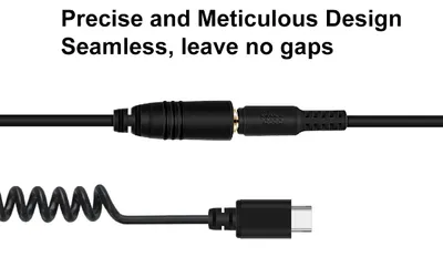 Suitable For DJI Osmo Pocket Camera 35mm Female Connector To Type-C Recording Spring Wire