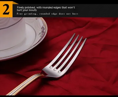 Knife Fork And Spoon Hotel Restaurant Western Tableware Household Light Luxury Tableware Set