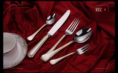 Knife Fork And Spoon Hotel Restaurant Western Tableware Household Light Luxury Tableware Set